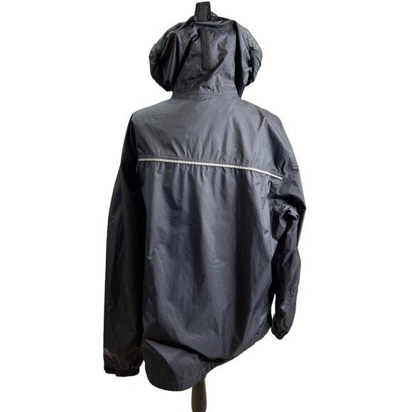 Columbia Mens Watertight Waterproof Rain Jacket Graphite Gray Hooded Lightweight - Picture 10 of 16